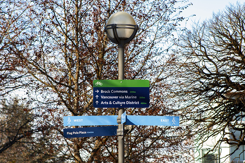 signage cycling intext