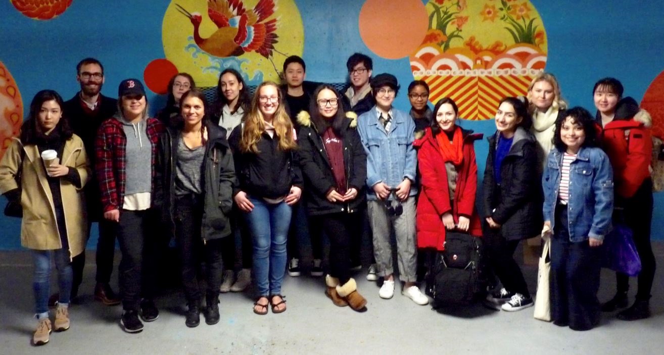 group photo rose garden mural painters