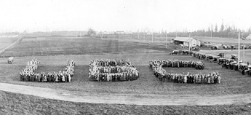 Photo of students gathered for the Great Trek
