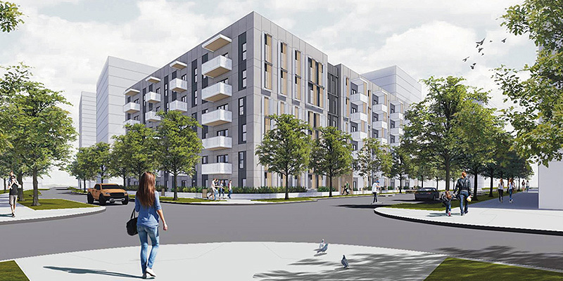 Rendering of the future Evolve building