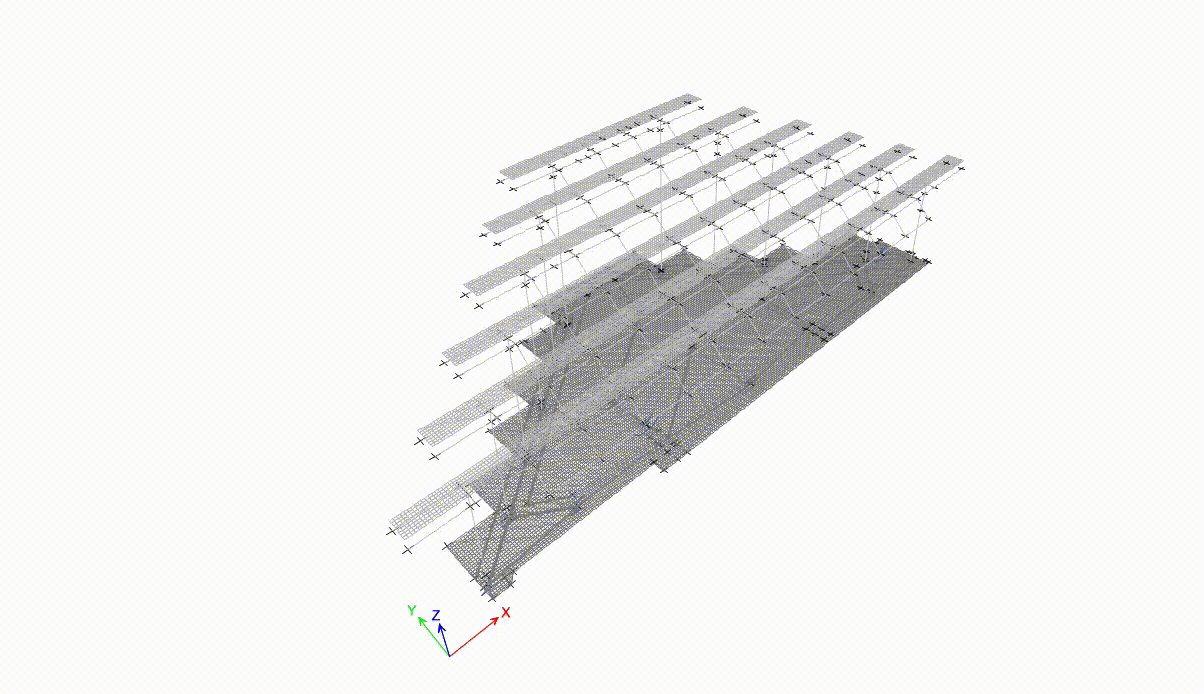 A short animation showing the MOA moving on base isolators