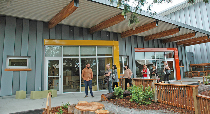 A view of the back of the child care centre