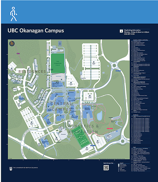 UBC Okanagan arrival sign