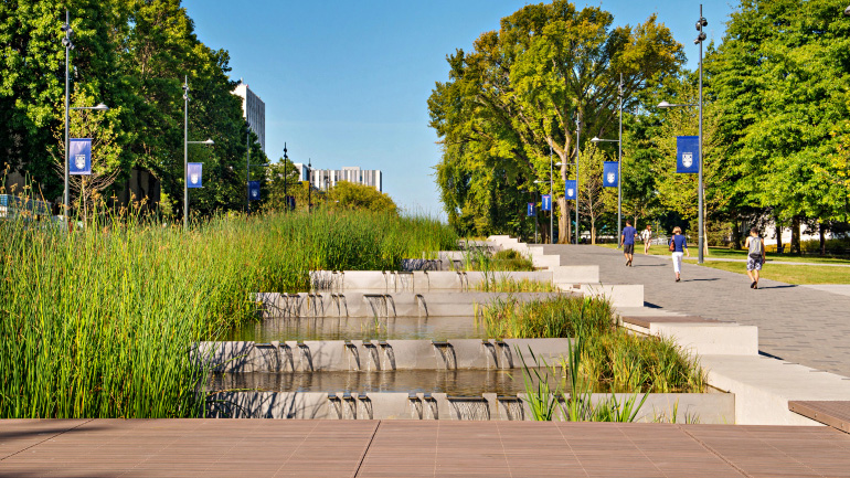 Stormwater cascade 1
