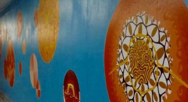 mural rose garden banner