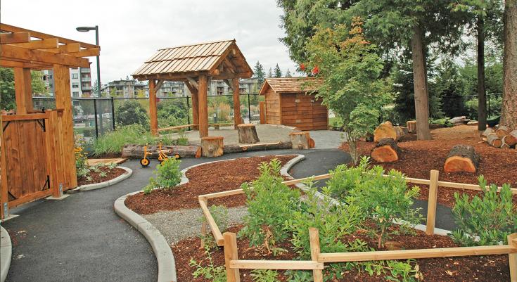 Photo of the playground at Wesbrook YMCA child care