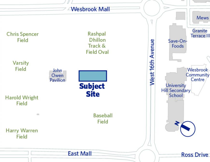 Baseball training facility banner