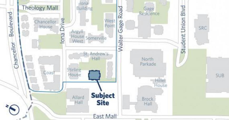 Axis Rental Tower on UBC Map