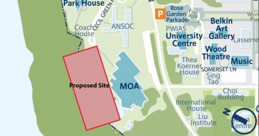 UBC MOA temp road banner