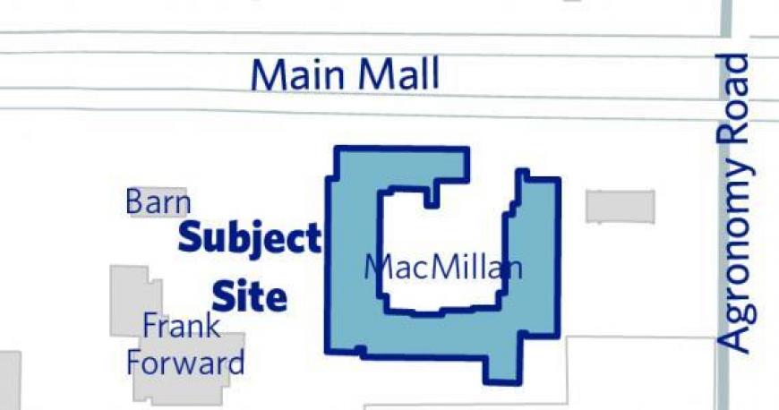 Map showing where the building is