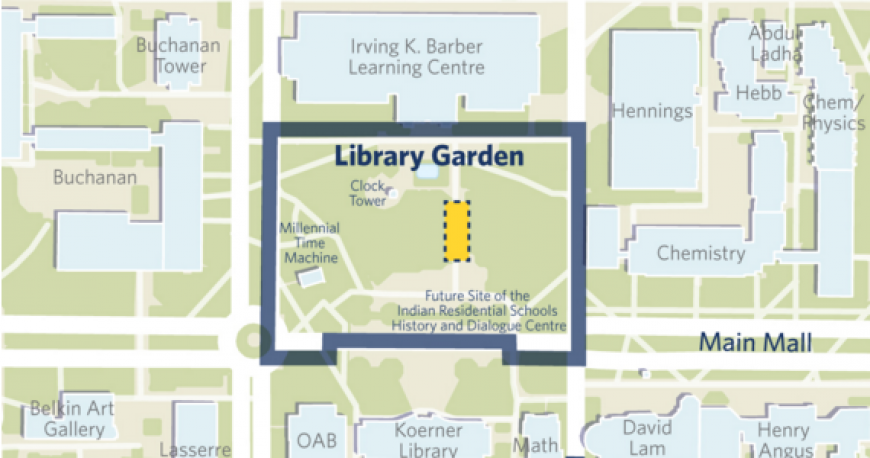 map showing where the dialogue centre is