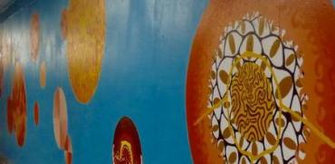 mural rose garden banner