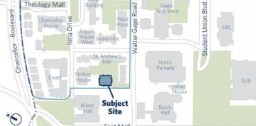 Axis Rental Tower on UBC Map