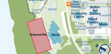 UBC MOA temp road banner