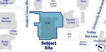 map showing where the life building is located