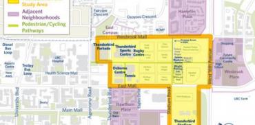map showing the proposed upgrades