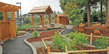 Photo of the playground at Wesbrook YMCA child care